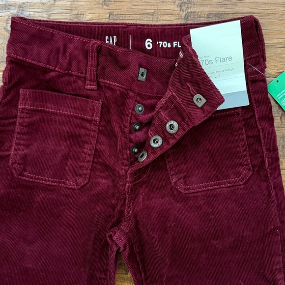 Gap Kids High Rise Corduroy '70s Flare Pants, size 6 - Picture 7 of 7